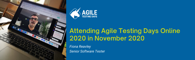 Attending Agile Testing Days Online 2020 in November 2020